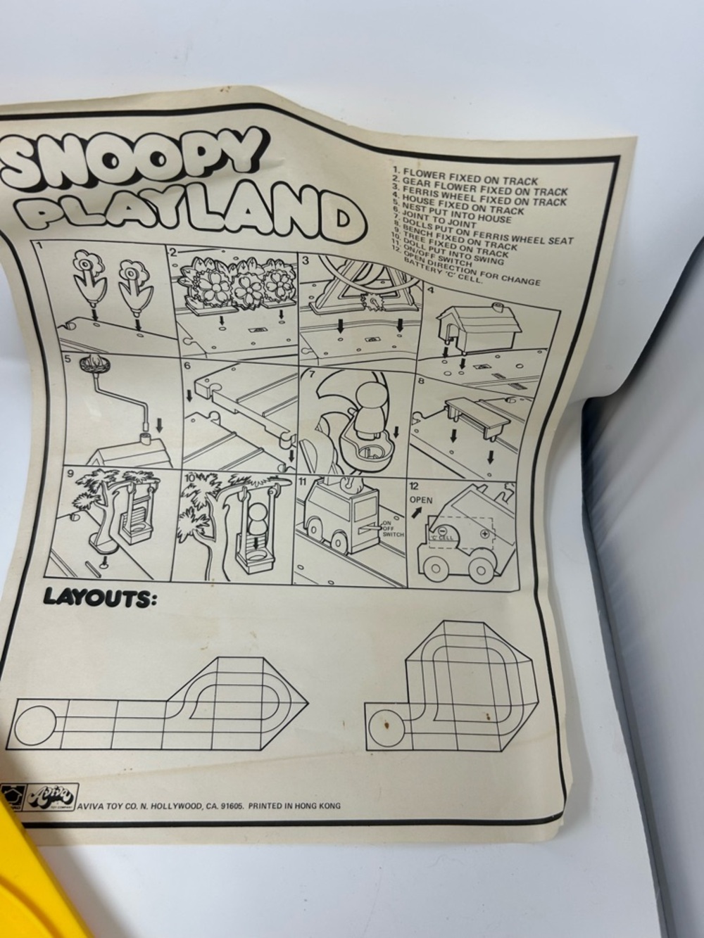 Vintage Snoopy Playland Kids Toy Set - Picture 11 of 16